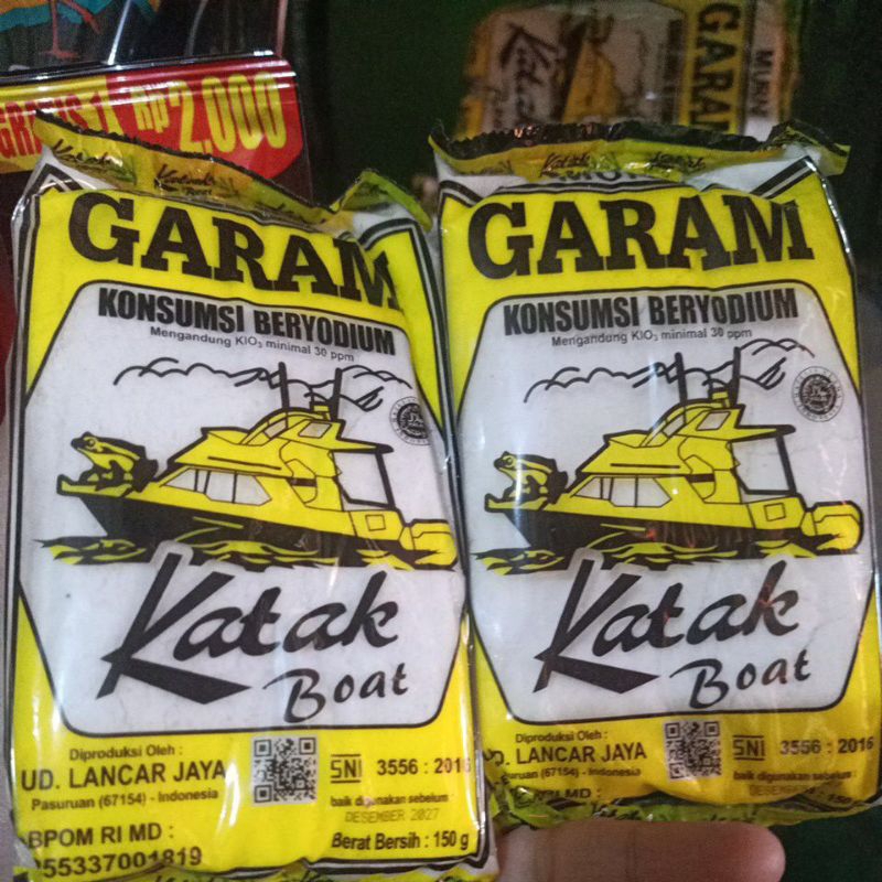 

(BISA COD) Garam KATAK BOAT 150gr