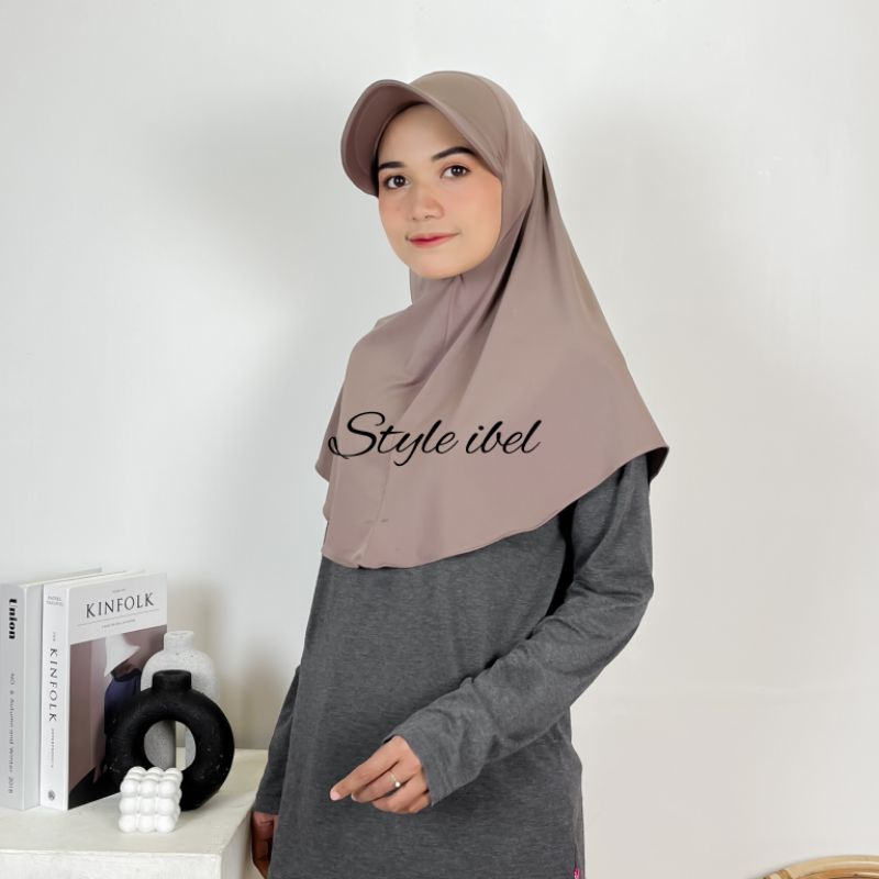 JILBAB SPORT/HIJAB SPORT TOPI/JILBAB OLAHRAGA DENGAN TOPI CELIA