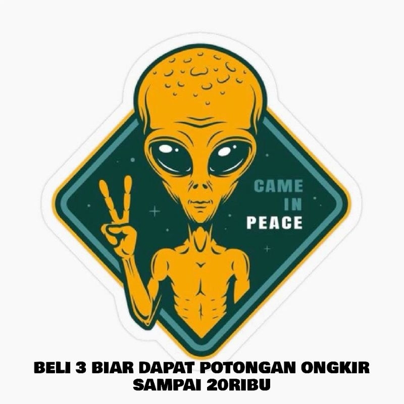 

STIKER 3MM GAMBAR ALIEN MERK SIMPLEWIRE UKURAN 3MM ISI 2PCS