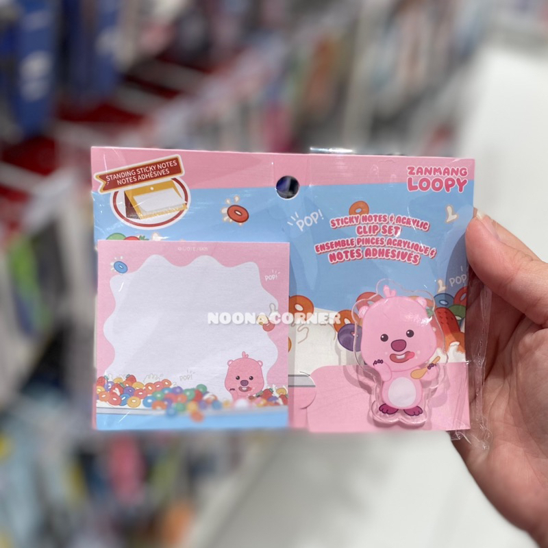 

Ay00! Miniso x Loopy Standing Sticky Notes + Akrilik Klip Zanmang Loopy Collections
