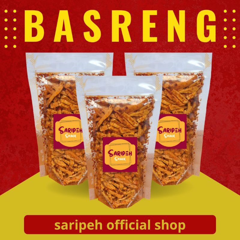 

Basreng 100 gram Original Pedas Daun Jeruk Kriuk saripeh snack