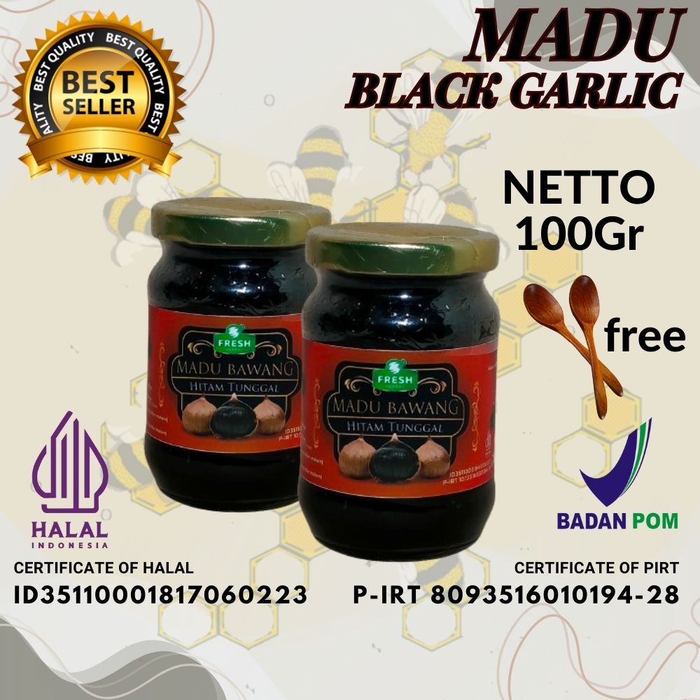 

Madu Bawang Hitam Tunggal Fermentasi – Black Garlic Honey Premium