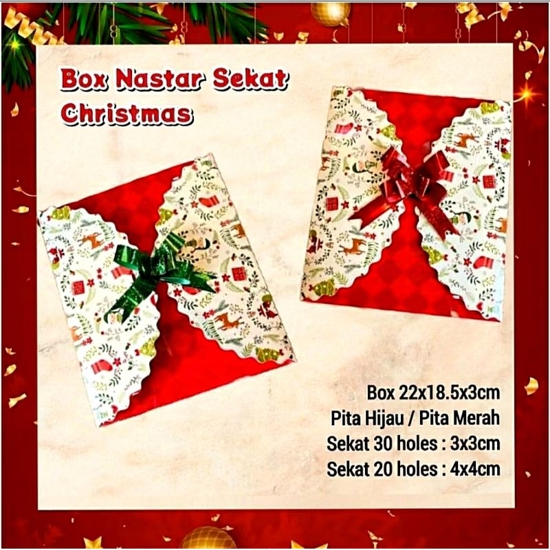 

Box Nastar Sekat Natal | Box Kue Sekat