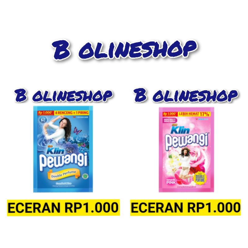 SOKLIN PEWANGI SACHET RENCENG ECERAN 1000