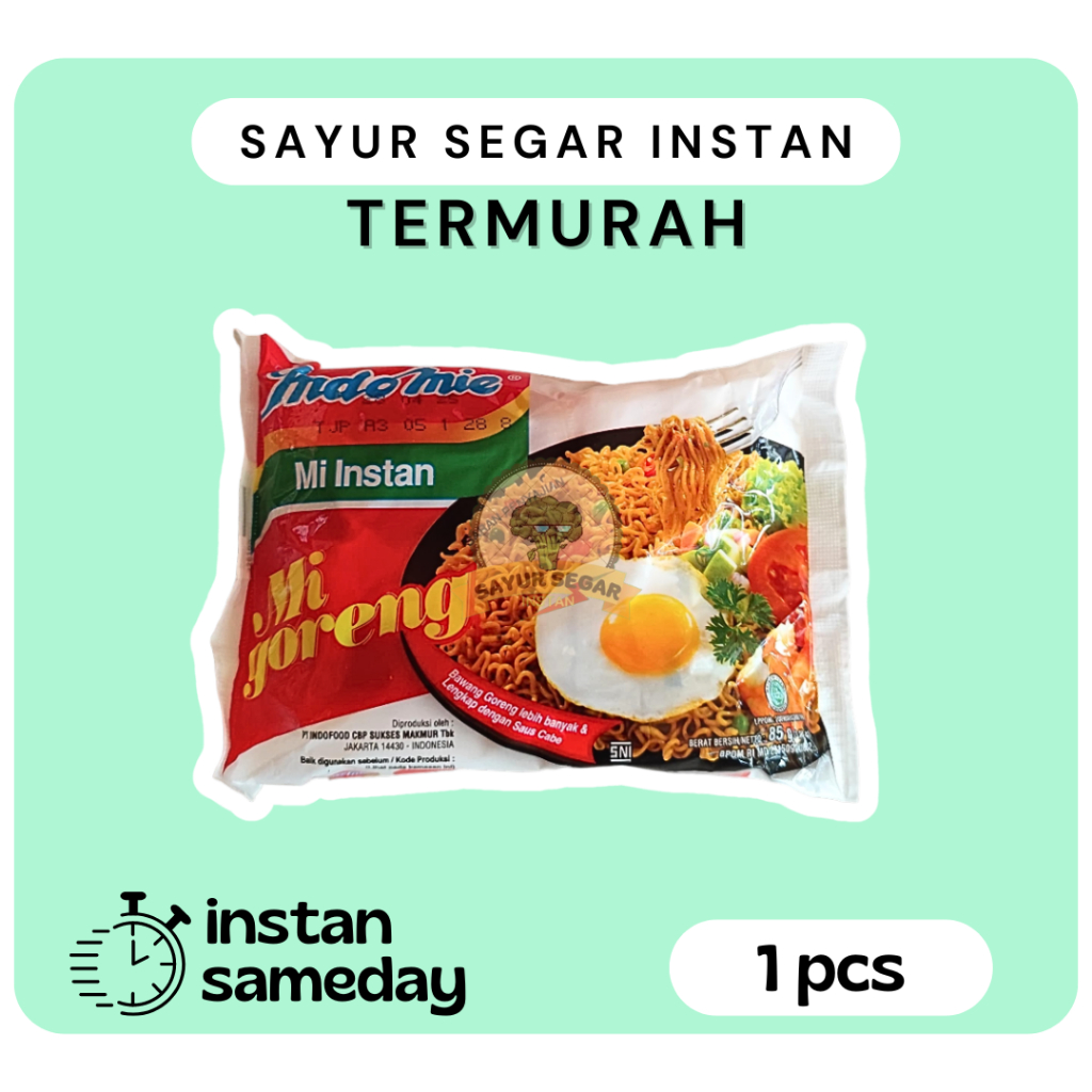 

Mie Goreng Indomie 1pcs / Mie Instan - SayurSegarInstan