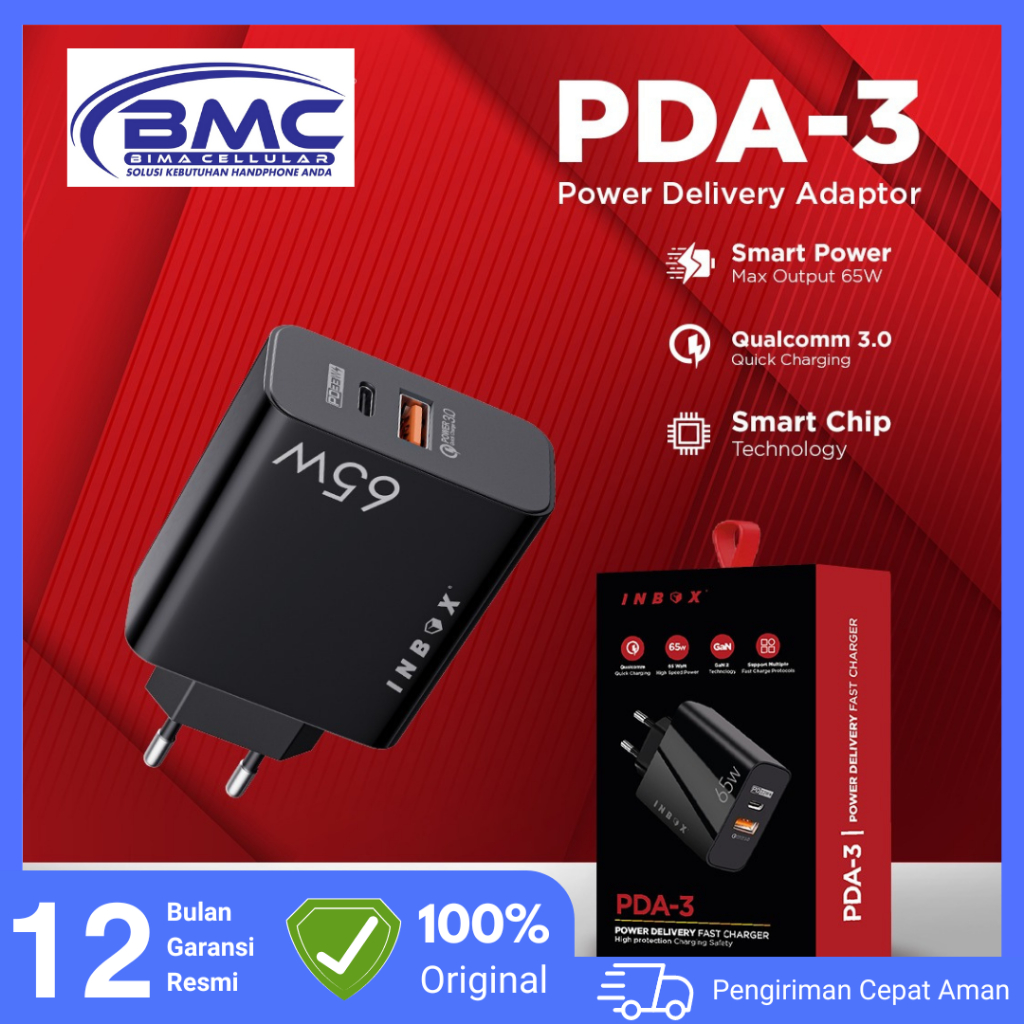 Travel Charger Inbox 65W (PDA-3)