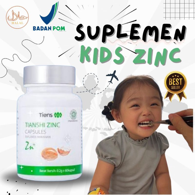 Zinc Tiens Vitamin Penambah Nafsu Makan Anak Membantu Menaikkan Berat Badan Anak Sejak Bayii