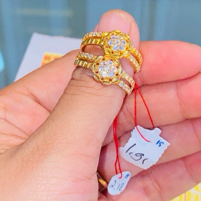Cincin Emas Wanita Asli 16K(karat)/Cap700