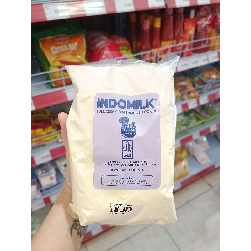 

[ 500 GRAM ] Susu Bubuk Full Cream Indomilk 500 Gram