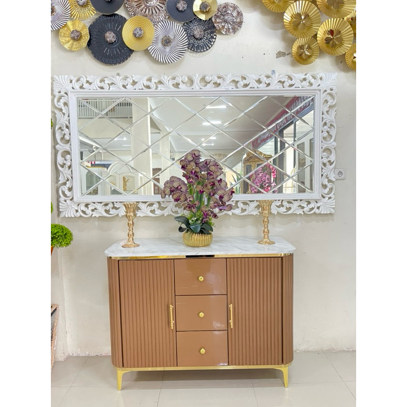 BUFFET MINI COKLAT TOP HPL