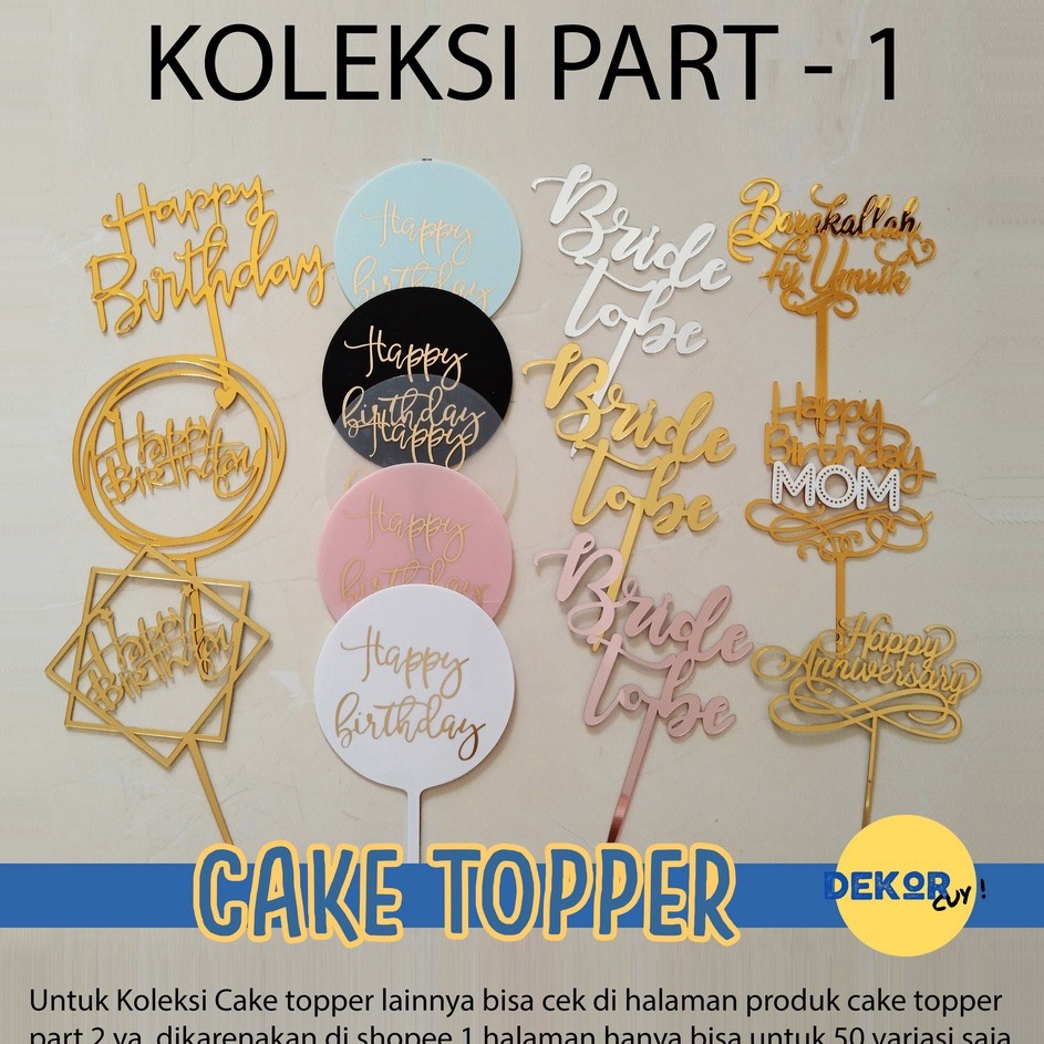 Lariz manis CAKE TOPPER Barakallah Fii Umrik cake topper happy birthday karakter anak mini aesthetic