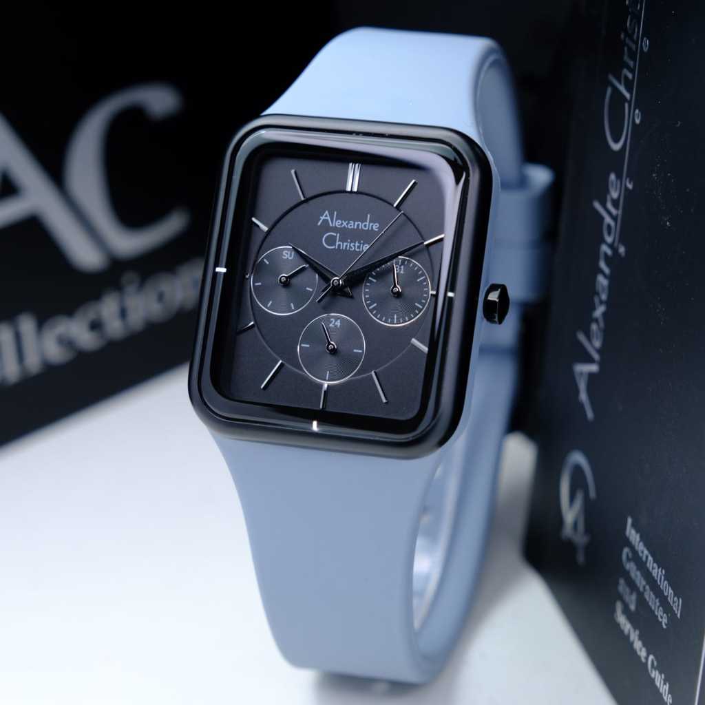 JAM TANGAN WANITA ALEXANDRE CHRISTIE/ALEXANDER CHRISTIE WANITA AC2744 BLACK DARK GREY ORIGINAL 100%