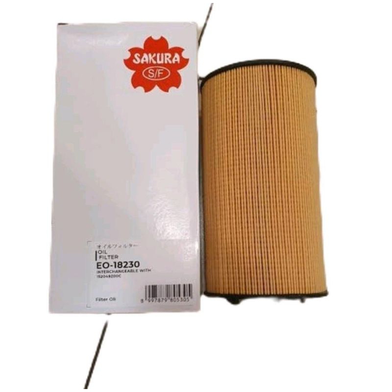Filter Oli EO-18230 Sakura  Filter Oli / Oil Filter untuk Nissan UD Truck Quester  Merk : Sakura