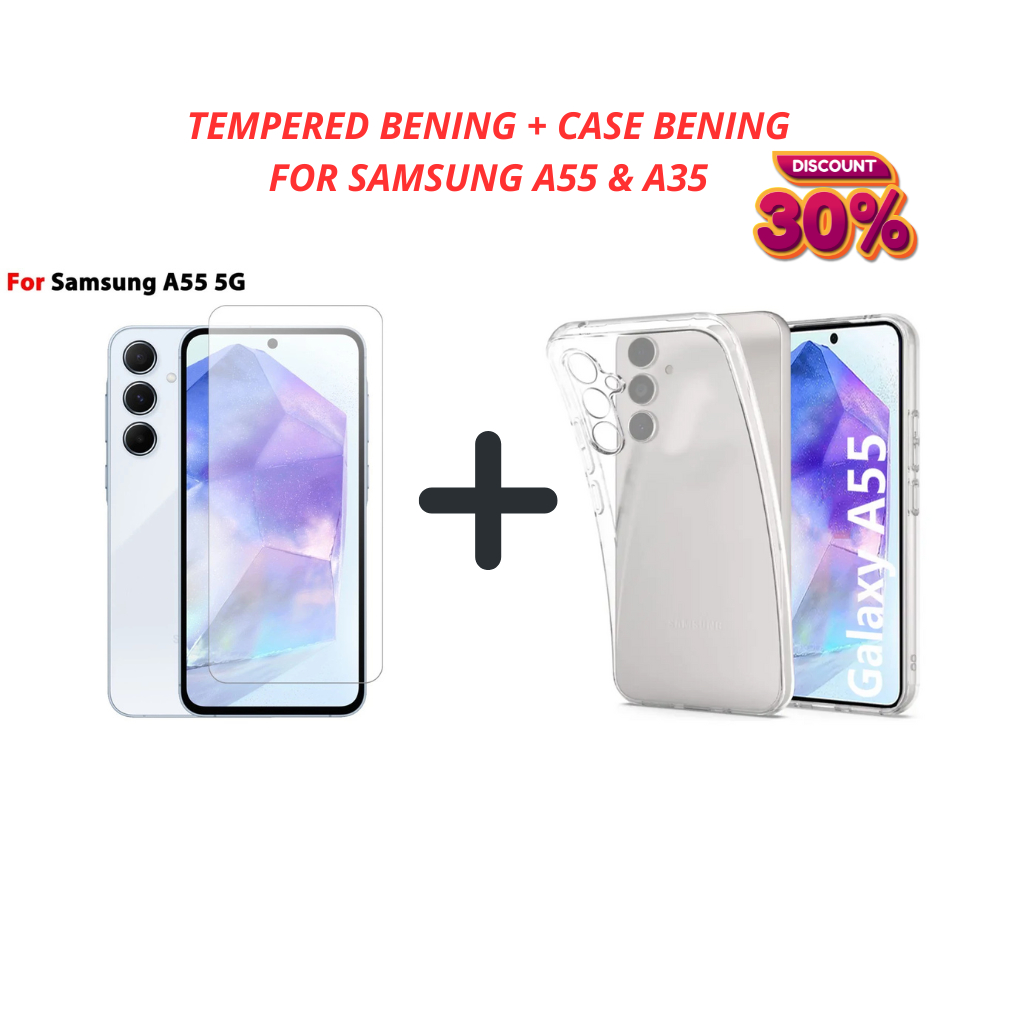 [ CASE SAMSUNG A35 | SAMSUNG A55 ] 2IN1 ANTIGORES BENING + CASE BENING SAMSUNG SERIES