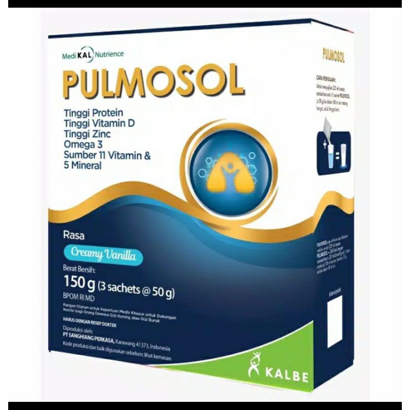 

PULMOSOL CREAMY VANILA 150 GRAM (3 SACHET @ 50 GRAM)