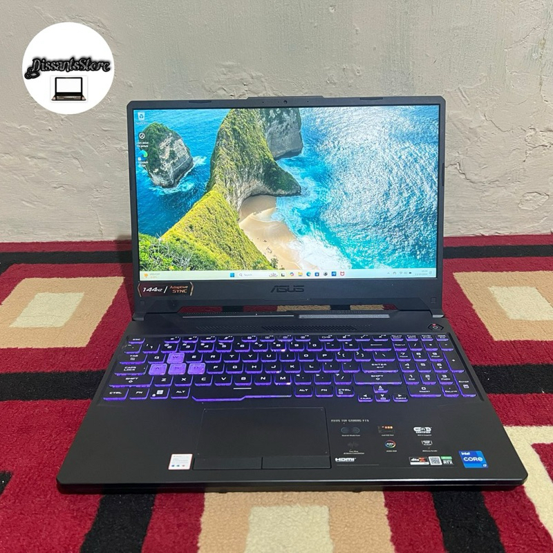 ASUS TUF GAMING FX506HM I7-11800H 16GB RAM 512GB SSD MULUS LIKENEW RTX 3060 6GB KEYBOARD RGB