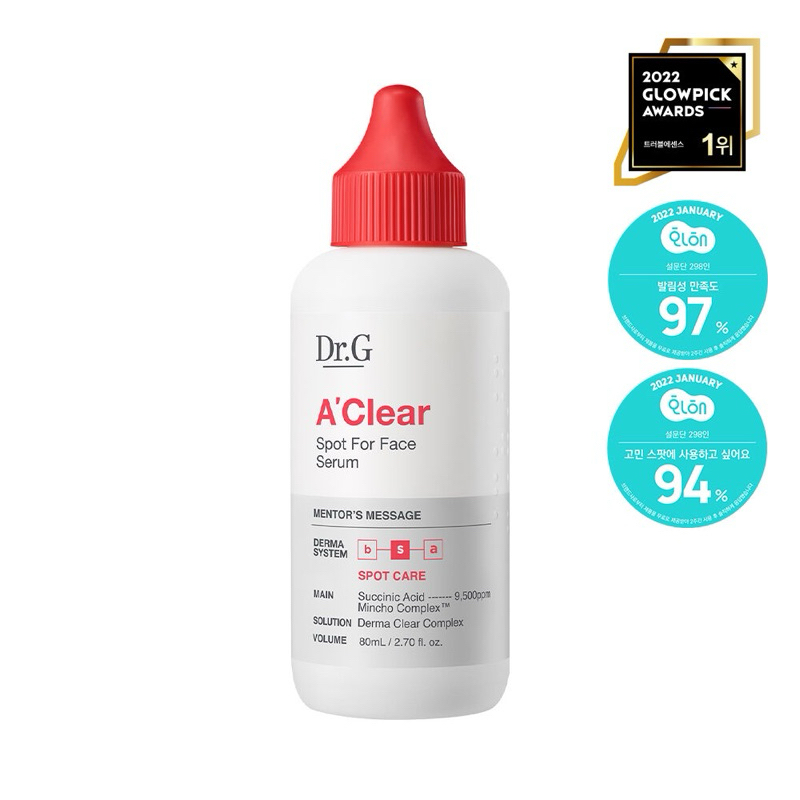 DR.G A’CLEAR SPOT FOR FACE SERUM 80ml