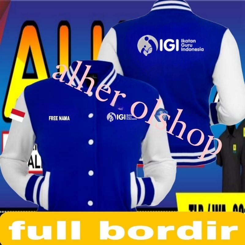 Jaket igi jaket bomber igi jaket guru jaket bomber guru jaket ikatan guru Indonesia jaket bomber ika