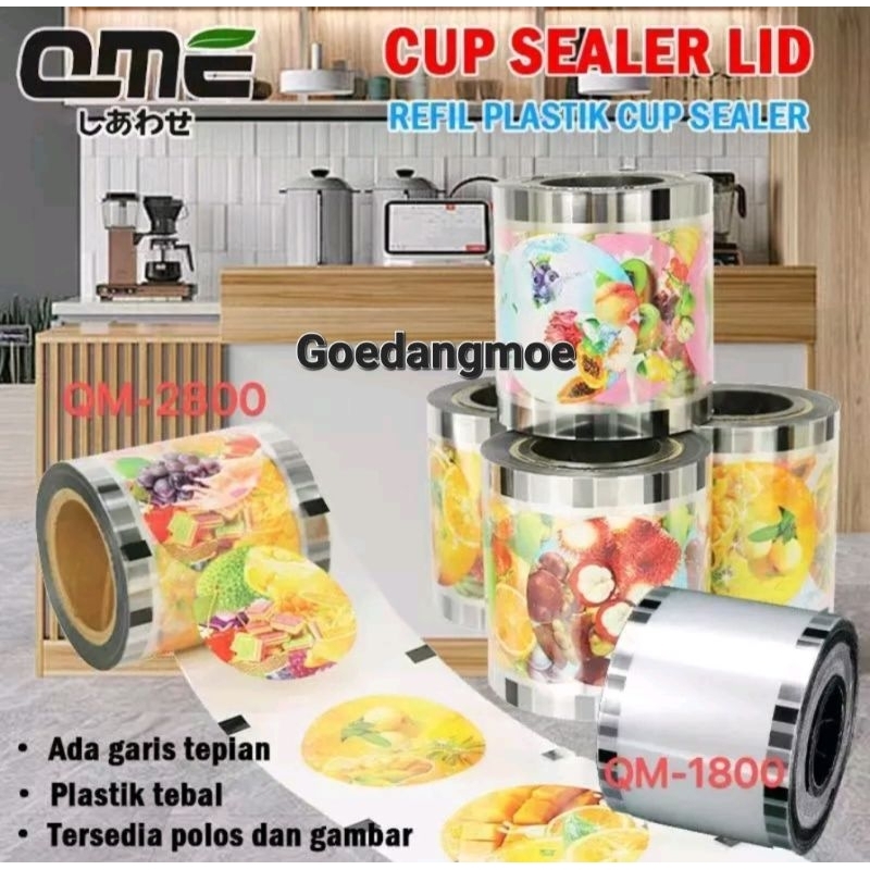 Cup sealer lid Plastik cup sealer lid polos / motif