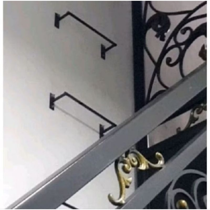 Anak Tangga Tempel Dinding Pijakan Tangga Anak Tangga Monyet Besi 12mm Tangga Monyet Tempel Dinding