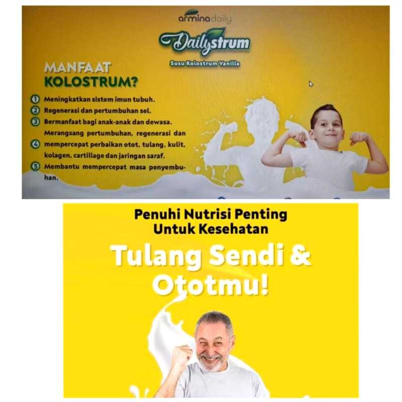 

Susu Dailystrum Armina Susu Kolostrum TERMURAH