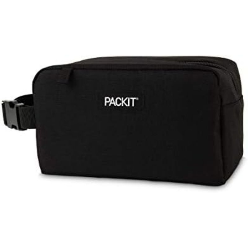 PackIt Freezable Snack Box, Built with EcoFreeze - Black