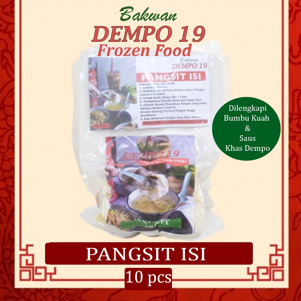 

Pangsit Isi Ayam isi 10 pcs khas Bakwan Dempo 19