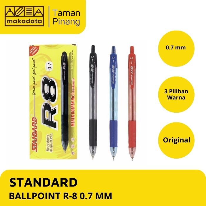 

STANDARD BALLPOINT / PULPEN / PEN R-8 0.7 MM (1 PCS)