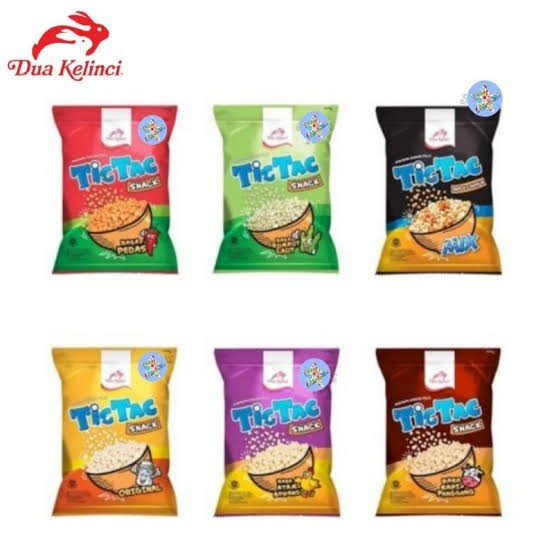 

Dua Kelinci Snack Pilus TIC TAC Snack 80 gram