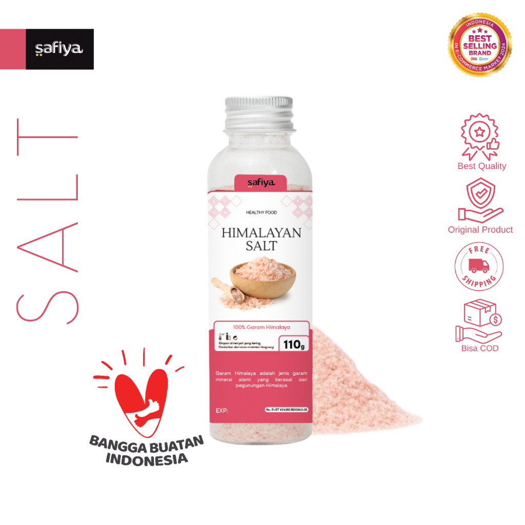

Safiya Garam Himalaya 110 Gram Botol Pink Himalayan Salt Premium