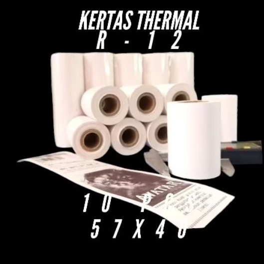 

KERTAS THERMAL EDC BLUETOOTH 57X40 MM PAKET 10 PCS KERTAS THERMAL
