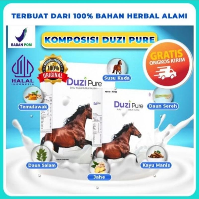 

Susu Bubuk DUZI PURE Isi 200 Gram