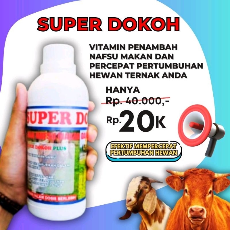 Vitamin Penambah Nafsu Makan Dan percepat pertumbuhan Sapi Kambing