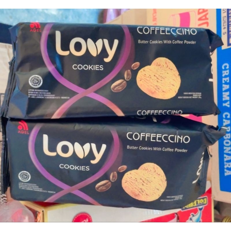 

Lovy Butter Cookies Coffeeccino dengan taburan kopi 80gr