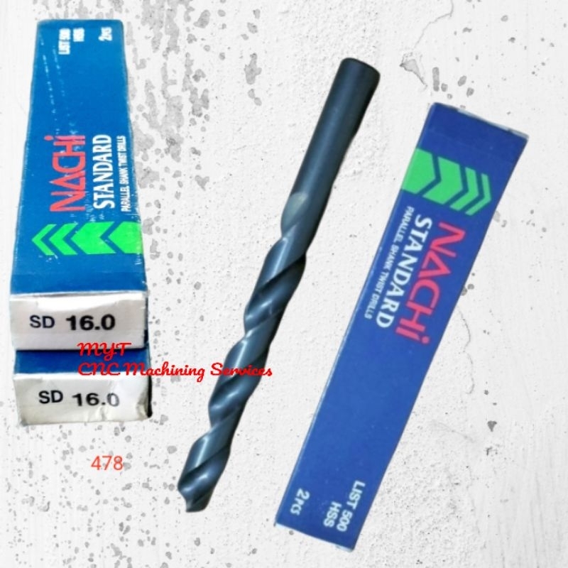 drill mata bor nachi mata bor besi 16mm hss NACHI baru