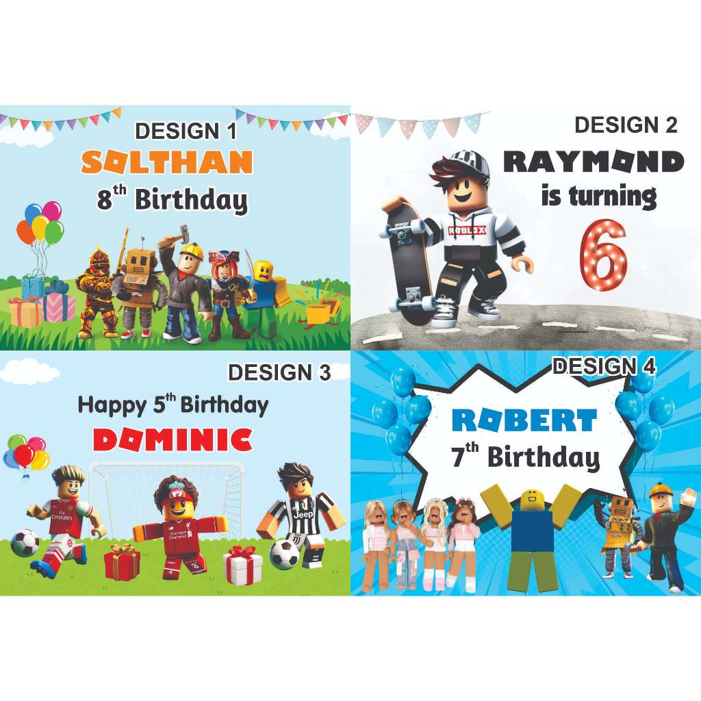 

STIKER LABEL ULTAH GOODYBAG BENTO MOTIF ROBLOX