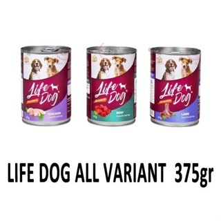 Makanan Anjing Life Dog Kaleng All Variant Adult 375G Wet Food/ LIFE DOG CHICKEN/ LIFE DOG BEEF/ LIF