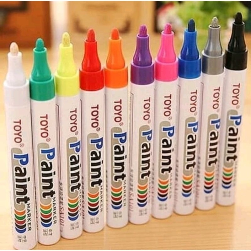 

Spidol Warna Spidol Ban Toyo/Paint Marker Toyo Original/Spidol Nat Keramik Ori.
