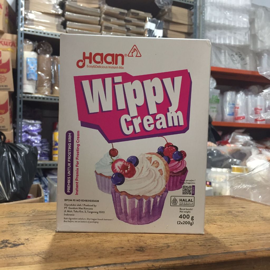 

Wippy Cream Haan 400gram Whipping Cream/Whipped Cream