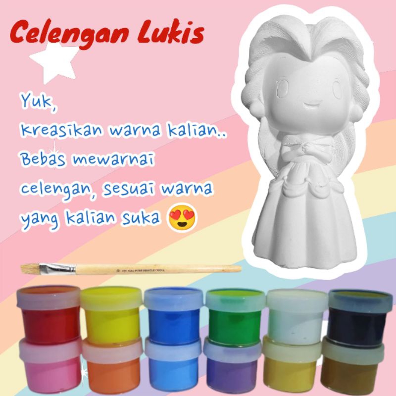 Celengan Anak Karakter - Celengan Lukis Karakter - Celengan Anak Kreatif
