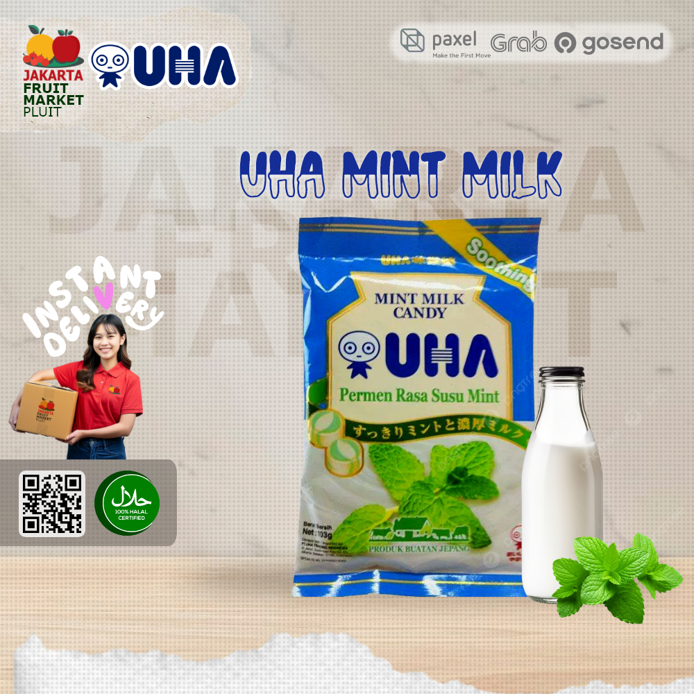 

UHA MINT MILK CANDY PERMEN SUSU MINT