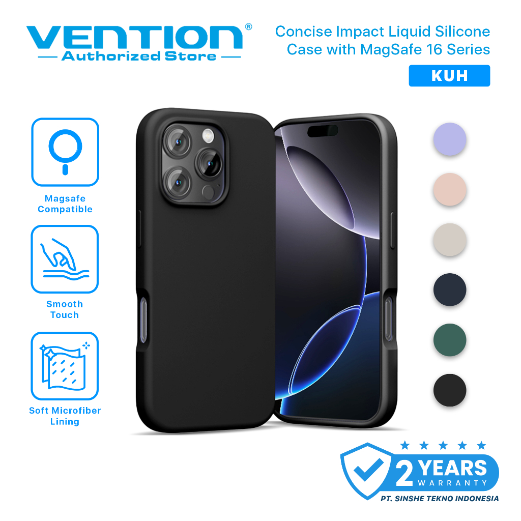 Vention Casing iPhone 16 Plus Pro Max Magnetic Magsafe Liquid Silicone Case