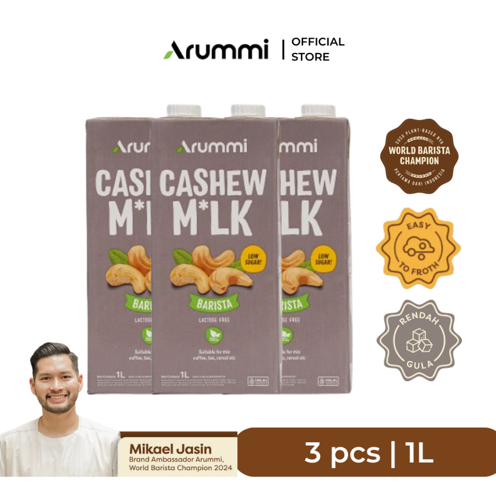 

[Bundle 3 pcs] Arummi Cashew Milk Barista 1L