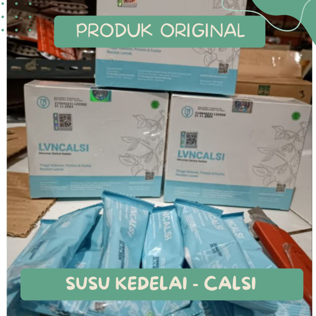 

Susu Bubuk Kedelai - Suplemen Kesehatan Susu Kedelai - 1 Kotak 10 Sachet