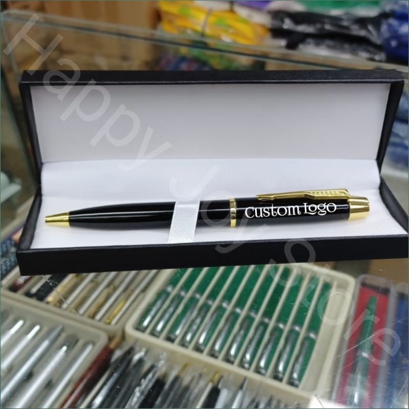 

Pen Parker Metal TW - Harga Sudah Termasuk Box Hitam Mewah dan Custom Laser Logo 1 Sisi