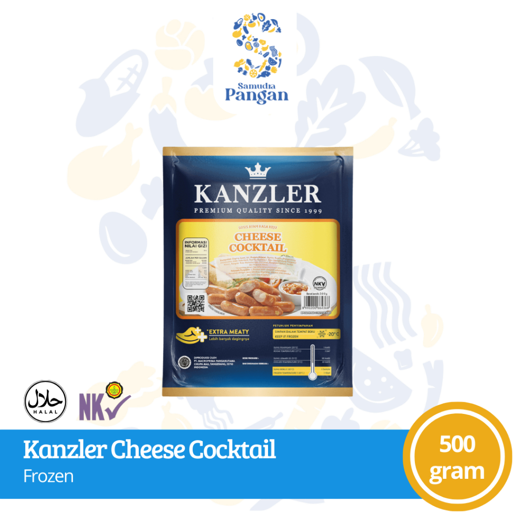 

Kanzler Cheese Cocktail Sosis Cocktail 500 gram Tangerang