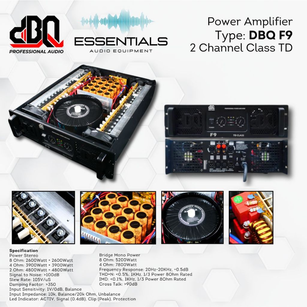 Power Amplifier dBQ F9 Class TD