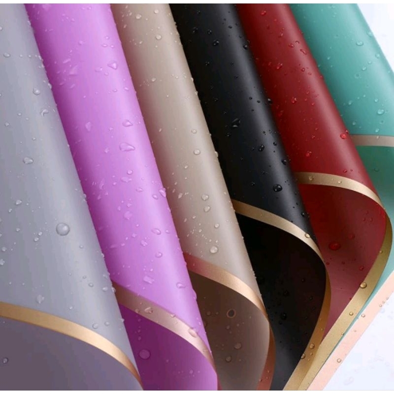 

Flower Wrapping Paper Varian List Gold Emas Kertas Buket Bunga Cellophane Florist Goldline KB10 + Bubble wrap