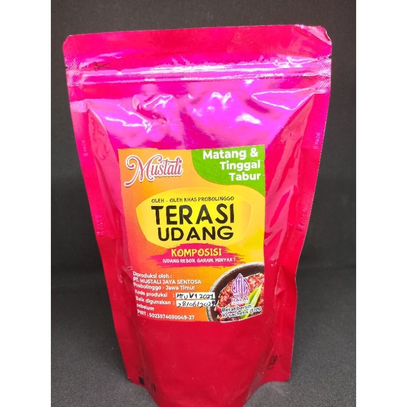 

MUSTALI TERASI UDANG 100g KHAS PROBOLINGGO matang siap nyambel
