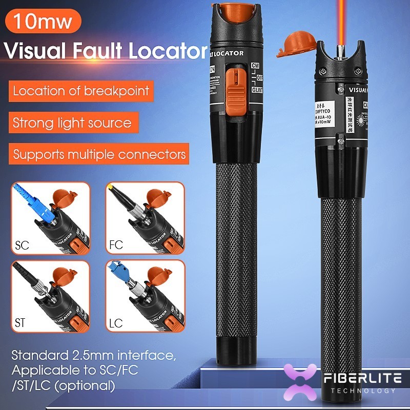 Visual Fault Locator VFL 10mW 20mW 30mW 50mW Senter Laser Optik Comptyco Kabel Fiber Optic